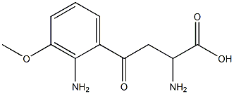 2-aMino-4-(2-aMino-3-Methoxyphenyl)-4-oxobutanoic acid Struktur