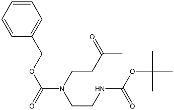 benzyl (2-((tert-butoxycarbonyl)aMino)ethyl)(3-oxobutyl)carbaMate Struktur