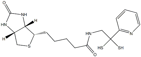 5-((3aS,4S,6aR)-2-oxohexahydro-1H-thieno[3,4-d]iMidazol-4-yl)-N-(2-(pyridin-2-yldisulfanyl)ethyl)pentanaMide Struktur