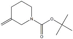 tert-butyl 3-Methylenepiperidine-1-carboxylate Struktur