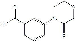 3-(3-Oxo-Morpholin-4-yl)-benzoic acid Struktur