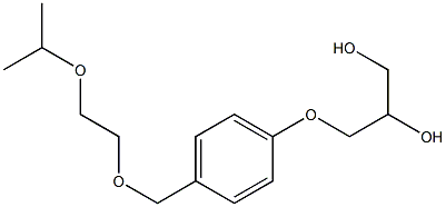 (2RS)-3-[4-((2-Isopropoxyethoxy)Methyl)phenoxy]-1,2-propanediol Struktur