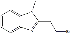 2-(2-broMoethyl)-1-Methyl-1H-benzo[d]iMidazole Struktur