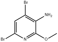 4,6-dibroMo-2-Methoxypyridin-3-aMine Struktur