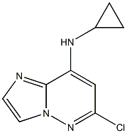 6-chloro-N-cyclopropyliMidazo[1,2-b]pyridazin-8-aMine Struktur