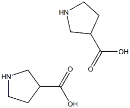 DL-pyrrolidine-3-carboxylic acid DL-pyrrolidine-3-carboxylic acid Struktur