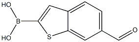 6-forMylbenzo[b]thiophen-2-ylboronic acid Struktur