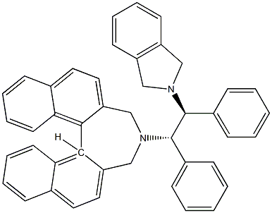 (11bR)- 4-[(1S,2S)-2-(1,3-dihydro-2H-isoindol-2-yl)-1,2-diphenylethyl]-4,5-dihydro-3H-Dinaphth[2,1-c:1',2'-e]azepine Struktur