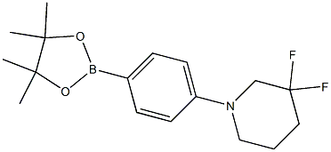 3,3-Difluoro-1-(4-(4,4,5,5-tetraMethyl-1,3,2-dioxaborolan-2-yl)phenyl)piperidine Struktur