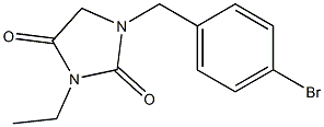 1-(4-broMobenzyl)-3-ethyliMidazolidine-2,4-dione Struktur