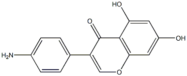 3-(4-AMino-phenyl)-5,7-dihydroxy-chroMen-4-one Struktur