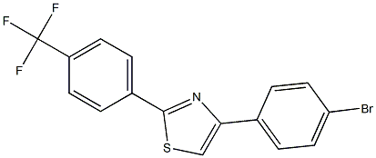 4-(4-BroMophenyl)-2-(4-trifluoroMethylphenyl)thiazole, 97% Struktur