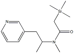 N-Methyl-N-[1-Methyl-2-(3-pyridyl)ethyl]-2-triMethylsilyl-acetaMide Struktur