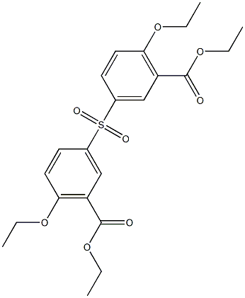 Diethyl 3,3'-Sulfonyl Bis-6-ethoxybenzoate Struktur