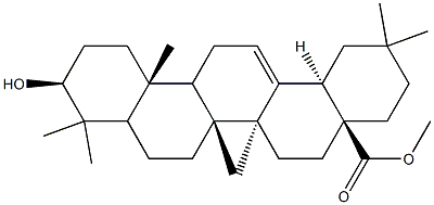 (4aS,6aS,6bR,10S,12aR,14bR)-Methyl 10-hydroxy-2,2,6a,6b,9,9,12a-heptaMethyl-1,2,3,4,4a,5,6,6a,6b,7,8,8a,9,10,11,12,12a,12b,13,14b-icosahydropicene-4a-carboxylate Struktur