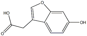 2-(6-hydroxybenzofuran-3-yl)acetic acid Struktur