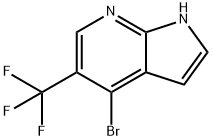 4-broMo-5-(trifluoroMethyl)-1H-pyrrolo[2,3-b]pyridine Struktur