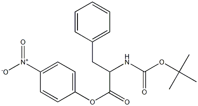 4-nitrophenyl 2-(tert-butoxycarbonylaMino)-3-phenylpropanoate Struktur