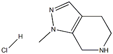 1-Methyl-4,5,6,7-tetrahydro-1H-pyrazolo[3,4-c]pyridine hydrochloride Struktur