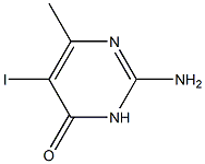 2-AMino-5-iodo-6-MethylpyriMidin-4(3H)-one Struktur