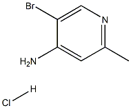 5-BroMo-2-Methyl-pyridin-4-ylaMine hydrochloride Struktur