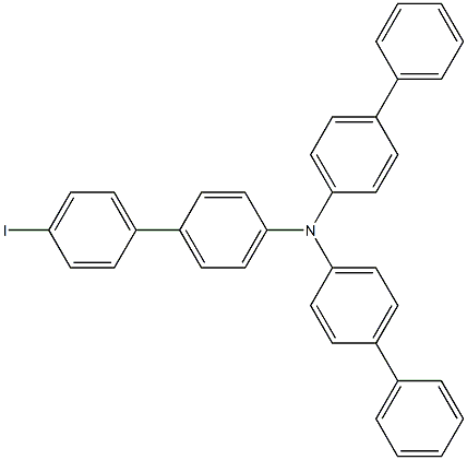 Bis-biphenyl-4-yl-(4'-iodo-biphenyl-4-yl)-aMine Struktur