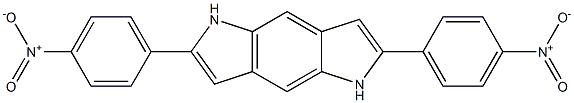 2,6-Bis(4-nitrophenyl)-1,5-dihydropyrrolo[2,3-f]indole Struktur