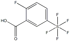 2-Fluoro-5-(pentafluorothio)benzoic acid, 97% Struktur