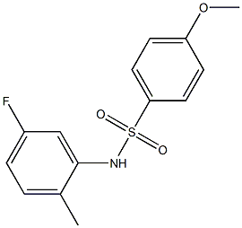 N-(5-Fluoro-2-Methylphenyl)-4-MethoxybenzenesulfonaMide, 97% Struktur