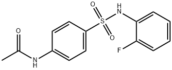 4-AcetaMido-N-(2-fluorophenyl)benzenesulfonaMide, 97% Struktur