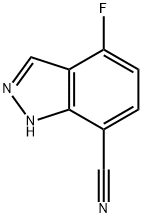 4-Fluoro-1H-indazole-7-carbonitrile Struktur