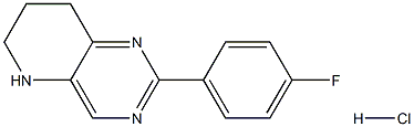 2-(4-Fluoro-phenyl)-5,6,7,8-tetrahydro-pyrido[3,2-d]pyriMidine hydrochloride Struktur