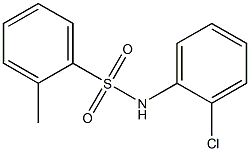 N-(2-chlorophenyl)-2-methylbenzenesulfonamide Struktur