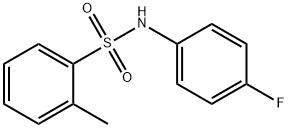 N-(4-fluorophenyl)-2-methylbenzenesulfonamide Struktur