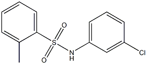 N-(3-chlorophenyl)-2-methylbenzenesulfonamide Struktur