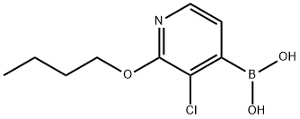 2-Butoxy-3-chloropyridin-4-ylboronic acid Struktur