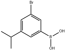 3-Bromo-5-isopropylphenylboronic acid Struktur