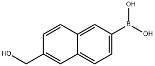 6-(Hydroxymethyl)naphthalene-2-boronic acid Struktur