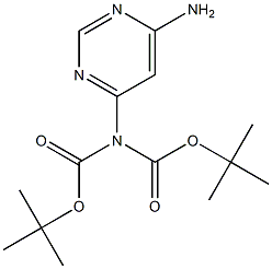 6-[bis(tert-butoxycarbonyl)aMino]-4-aMinopyriMidine Struktur