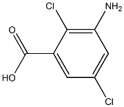 3-Amino-2.5-dichlorobenzoic acid Solution Struktur