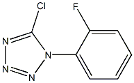 5-chloro-1-(2-fluorophenyl)-1H-tetrazole Struktur