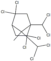 2,2,5,5,9,9,10,10-Octachlorobornane Struktur