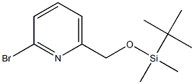 2-BROMO-6-(TERT-BUTYLDIMETHYLSILANYLOXY-METHYL)PYRIDINE Struktur