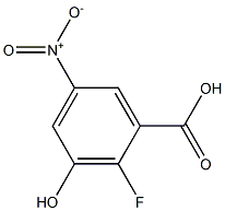 2-fluoro-3-hydroxy-5-nitrobenzoic acid Struktur