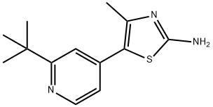 5-(2-tert-butylpyridin-4-yl)-4-Methylthiazol-2-aMine Struktur