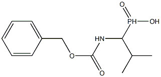 (1-(((benzyloxy)carbonyl)aMino)-2-Methylpropyl)phosphinic acid Struktur