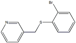 3-(((2-broMophenyl)thio)Methyl)pyridine Struktur