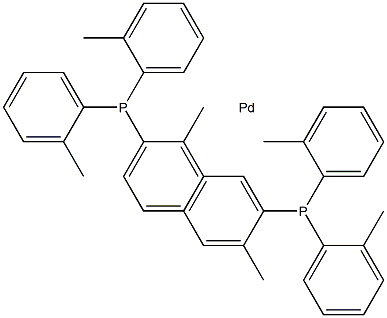 Bis(tri-o-tolylphosphine)palladiuM(0) Struktur