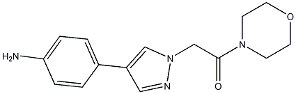 2-(4-(4-aMinophenyl)-1H-pyrazol-1-yl)-1-Morpholinoethanone Struktur