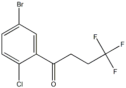 1-(5-BroMo-2-chloro-phenyl)-4,4,4-trifluoro-butan-1-one Struktur